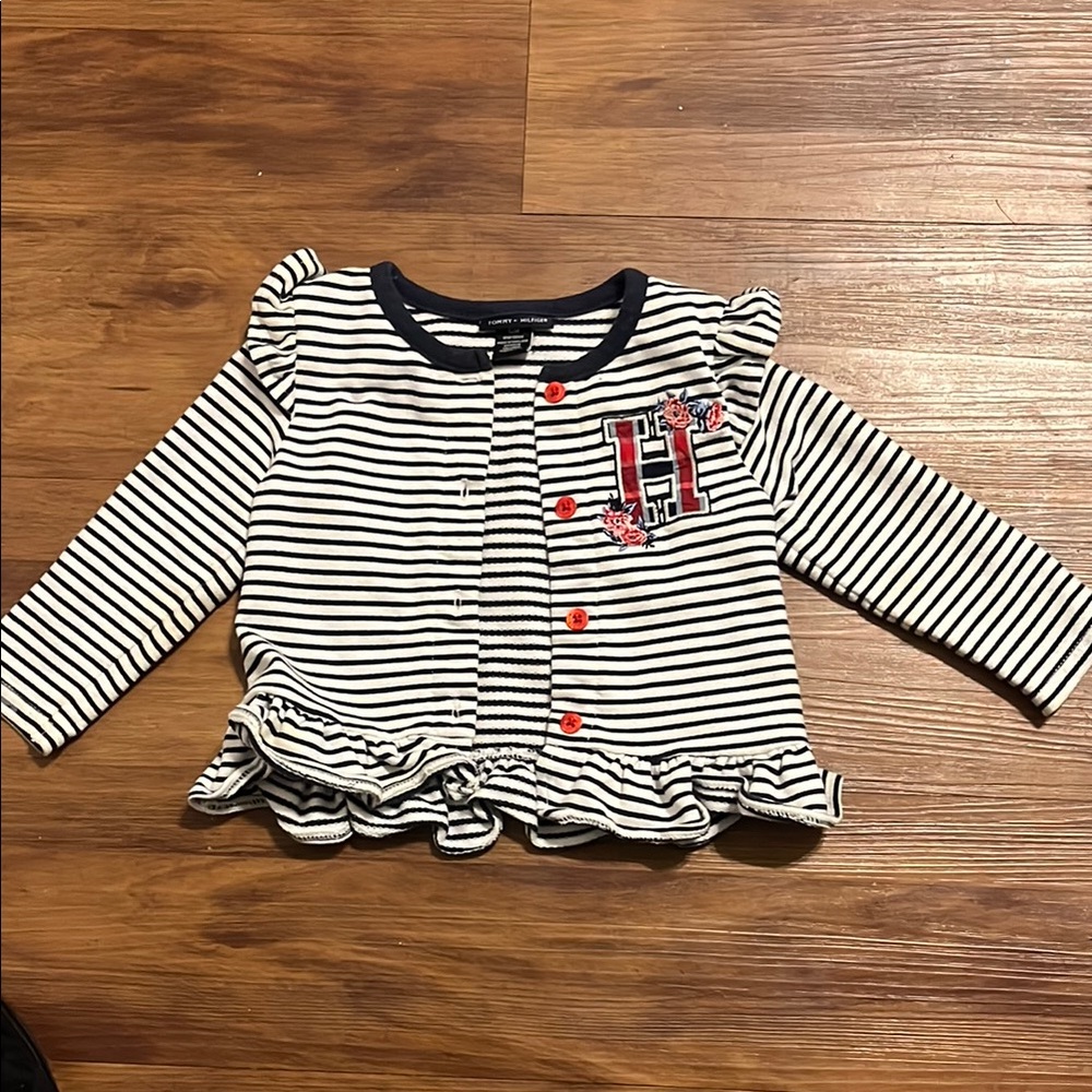 Tommy Hilfiger Striped Baby Cardigan